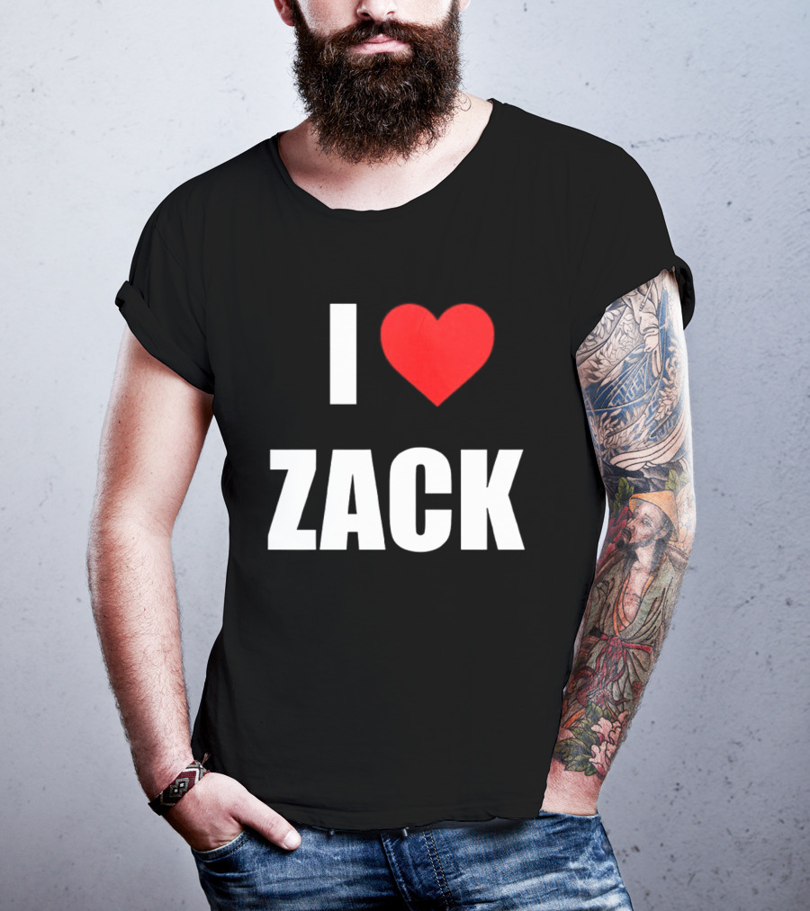 I Heart Zack Red Love T-Shirt