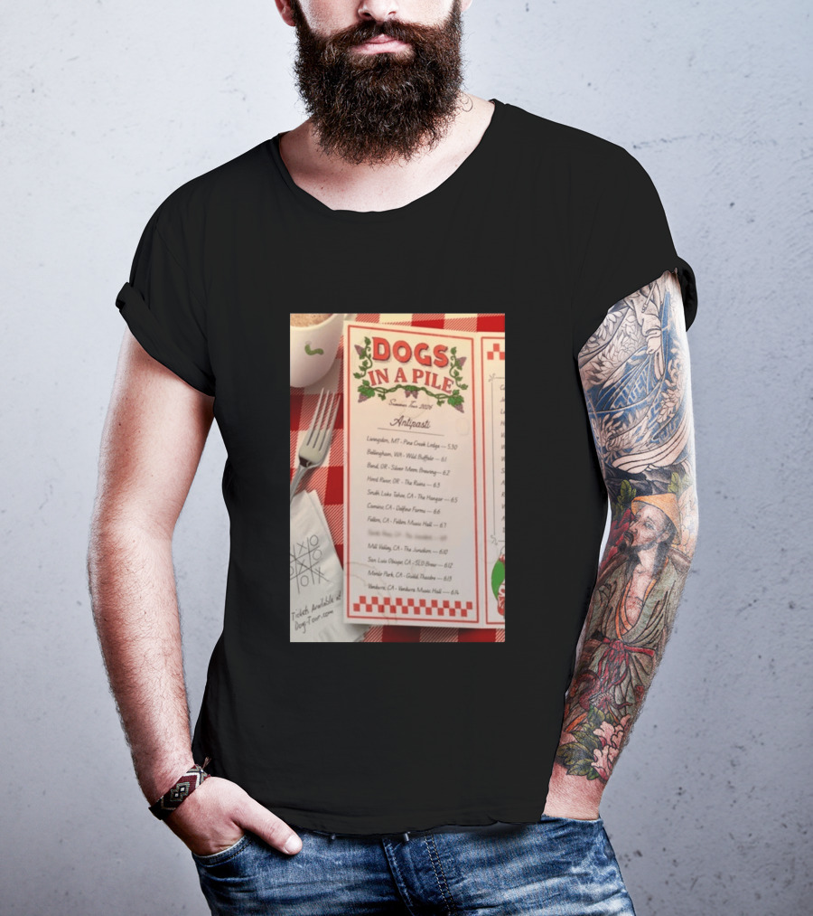 Dogs In A Pile Summer Tour 2026 T-Shirt