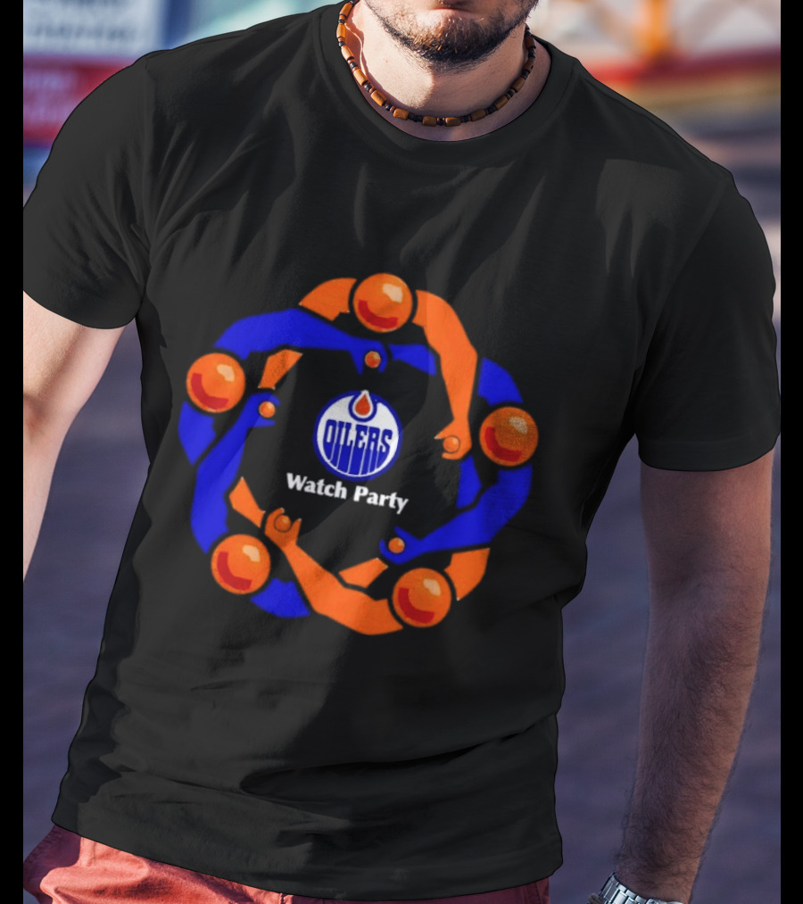 Edmonton Oilers Party Jerk Circle Arena Fans T-Shirt