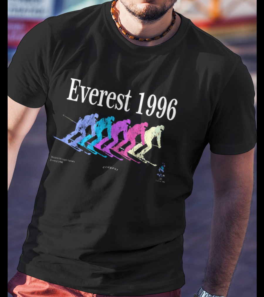Everest 1996 Michael Beasley Multicolored Skiers T-Shirt