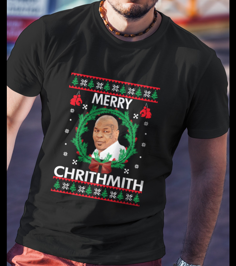 Mike Tyson Merry Chrithmith Christmas Toddler Infant T-Shirt