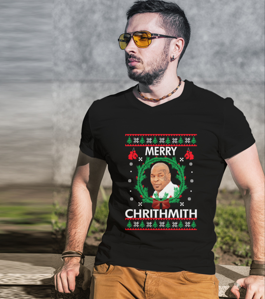 Mike Tyson Merry Chrithmith Christmas Toddler Infant T-Shirt