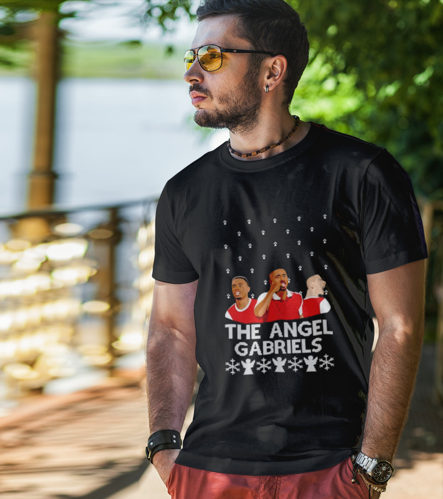 The Angel Gabriels Christmas Soccer Players Snowflakes T-Shirt