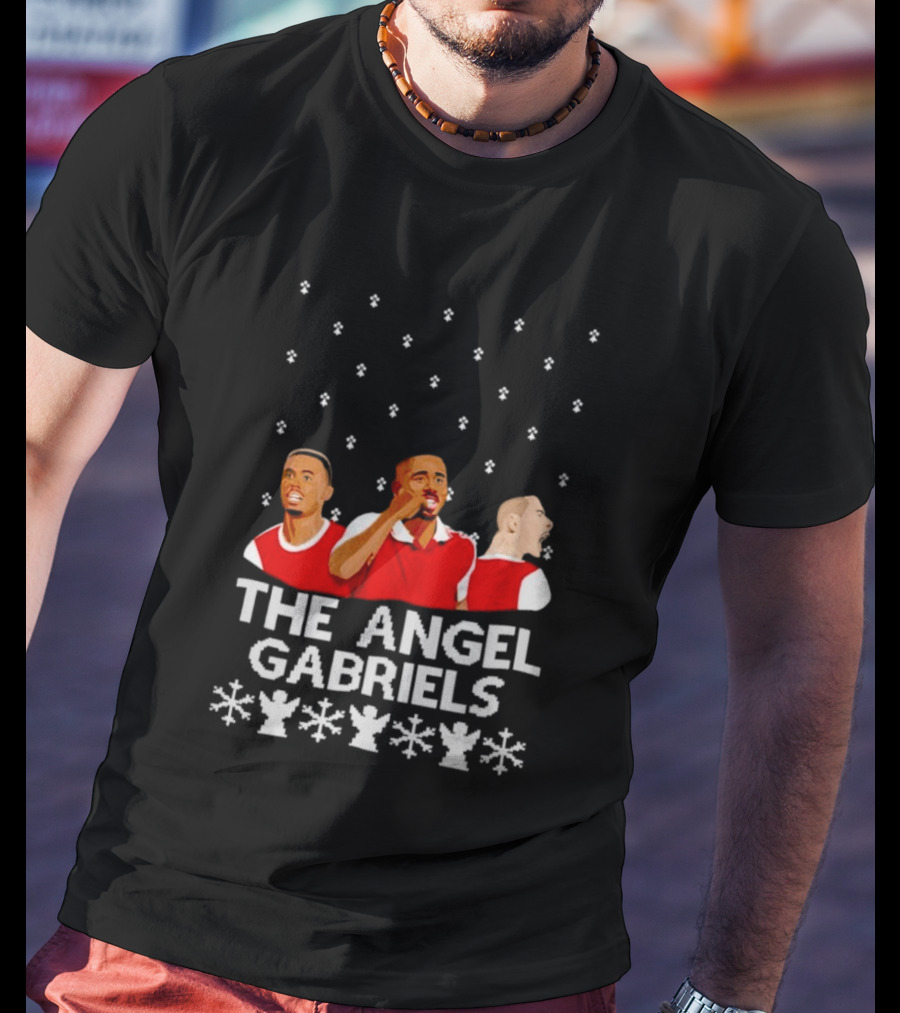 The Angel Gabriels Christmas Soccer Players Snowflakes T-Shirt