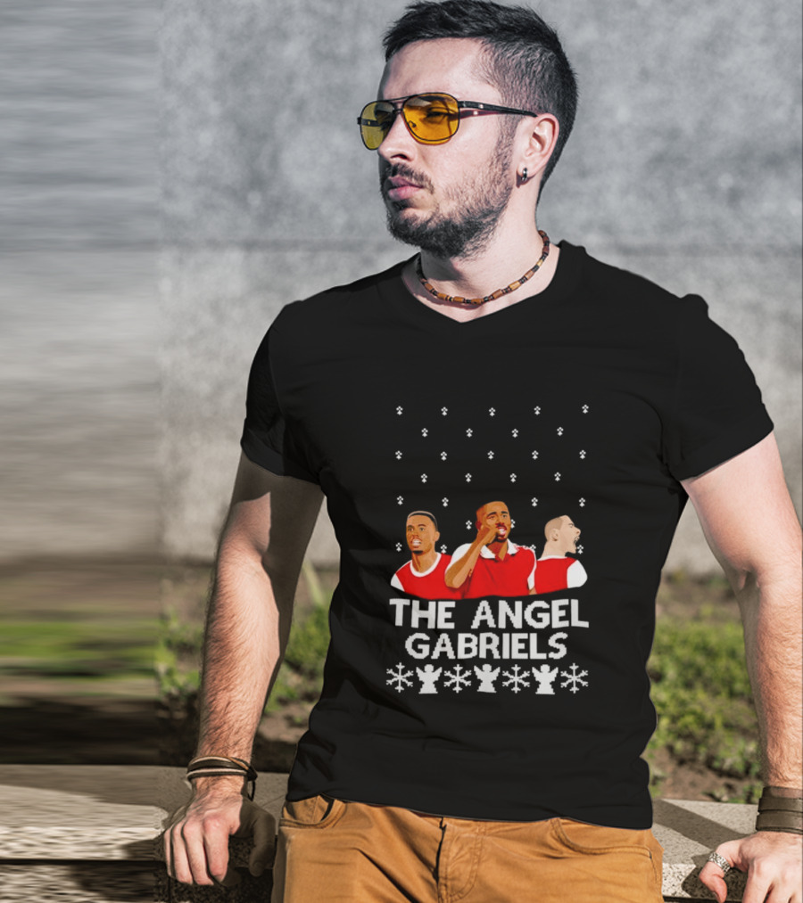 The Angel Gabriels Christmas Soccer Players Snowflakes T-Shirt