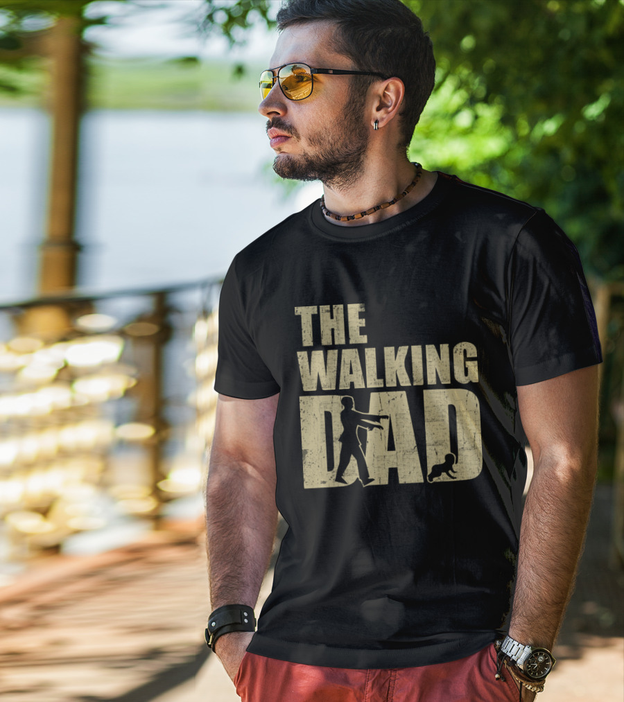The Walking Dad Zombie Parody Dad And Baby T-Shirt