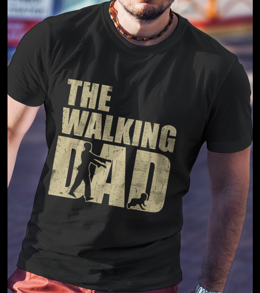 The Walking Dad Zombie Parody Dad And Baby T-Shirt
