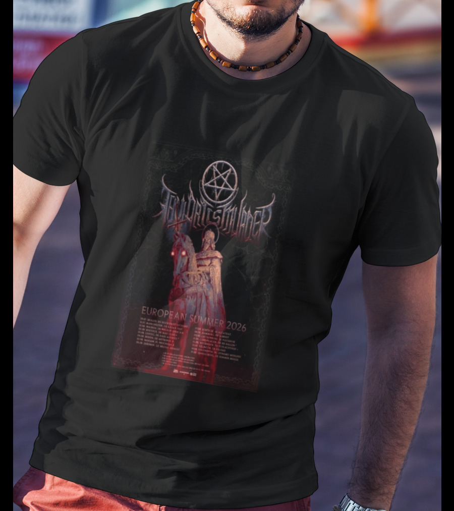 Thy Art Is Murder European Summer 2026 Tour Dark Horseman Symbolism T-Shirt