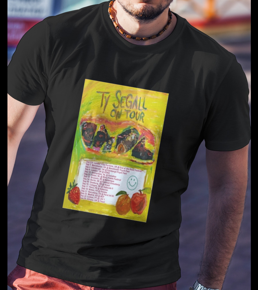 Ty Segall Europe Tour 2026 Larmer Tree Edinburgh Amsterdam Berlin Madrid Athens T-Shirt