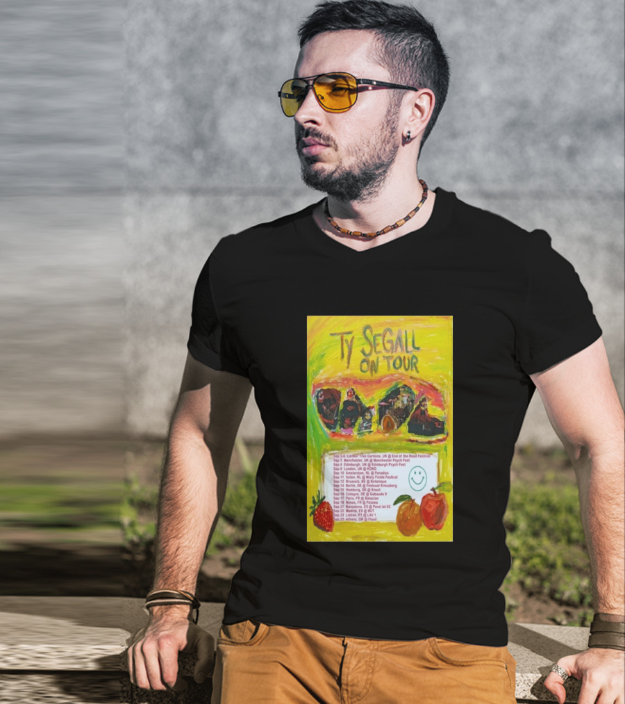 Ty Segall Europe Tour 2026 Larmer Tree Edinburgh Amsterdam Berlin Madrid Athens T-Shirt