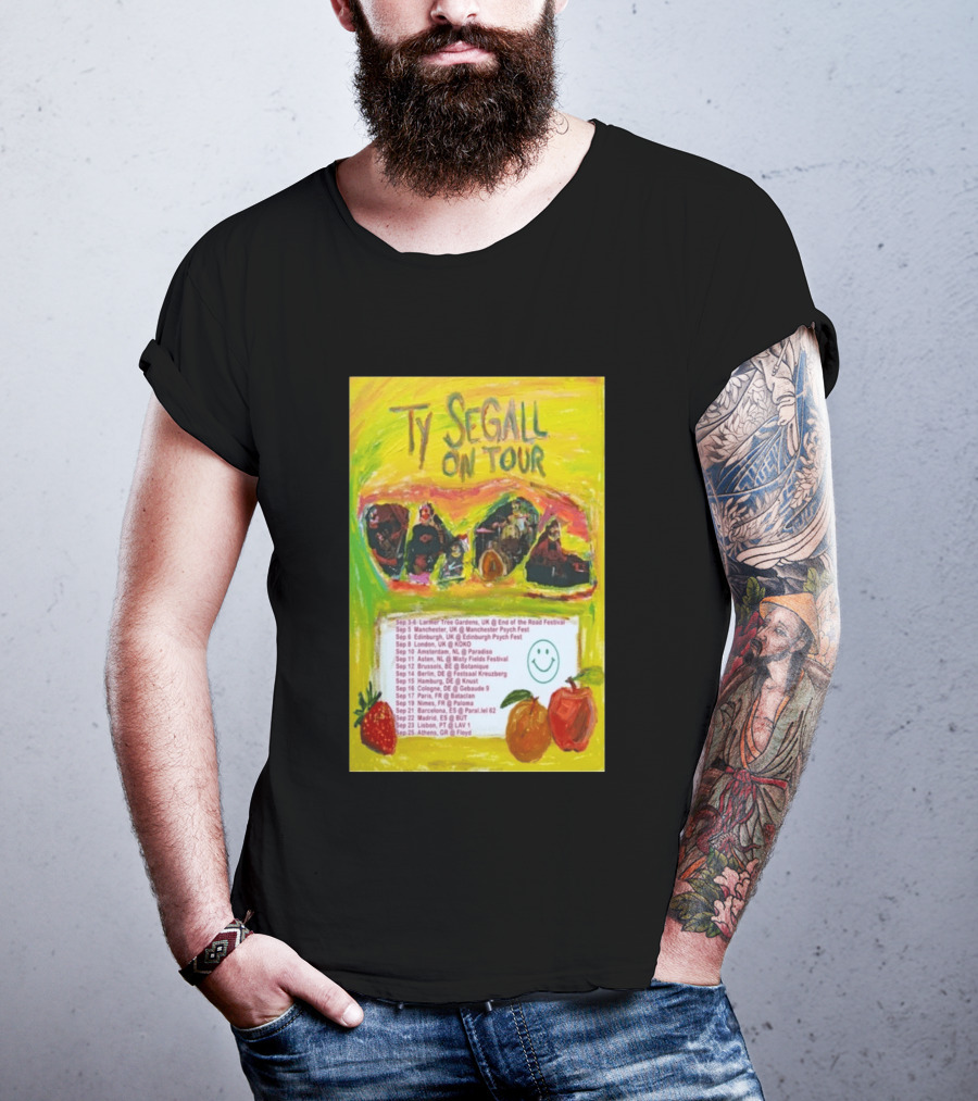 Ty Segall Europe Tour 2026 Larmer Tree Edinburgh Amsterdam Berlin Madrid Athens T-Shirt