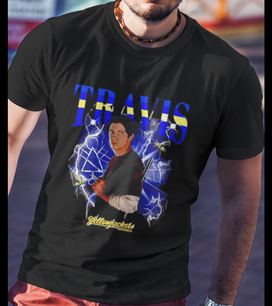 Yellowjackets Travis Martinez Blue Lightning Image T-Shirt