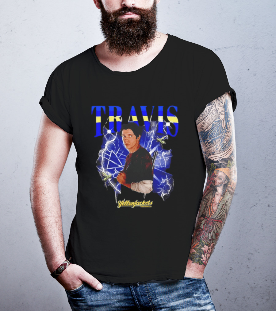 Yellowjackets Travis Martinez Blue Lightning Image T-Shirt
