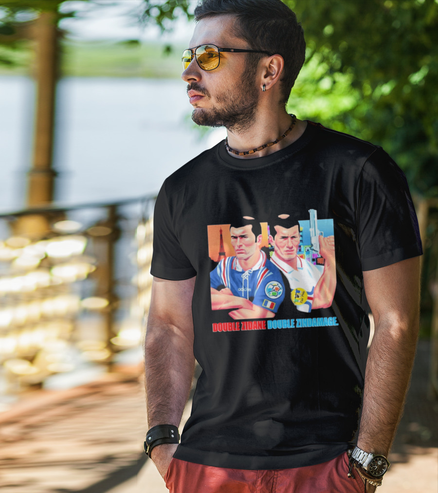 Double Zidane Double Zindamage Hong Kong Pop Up Cult Kits Paris T-Shirt