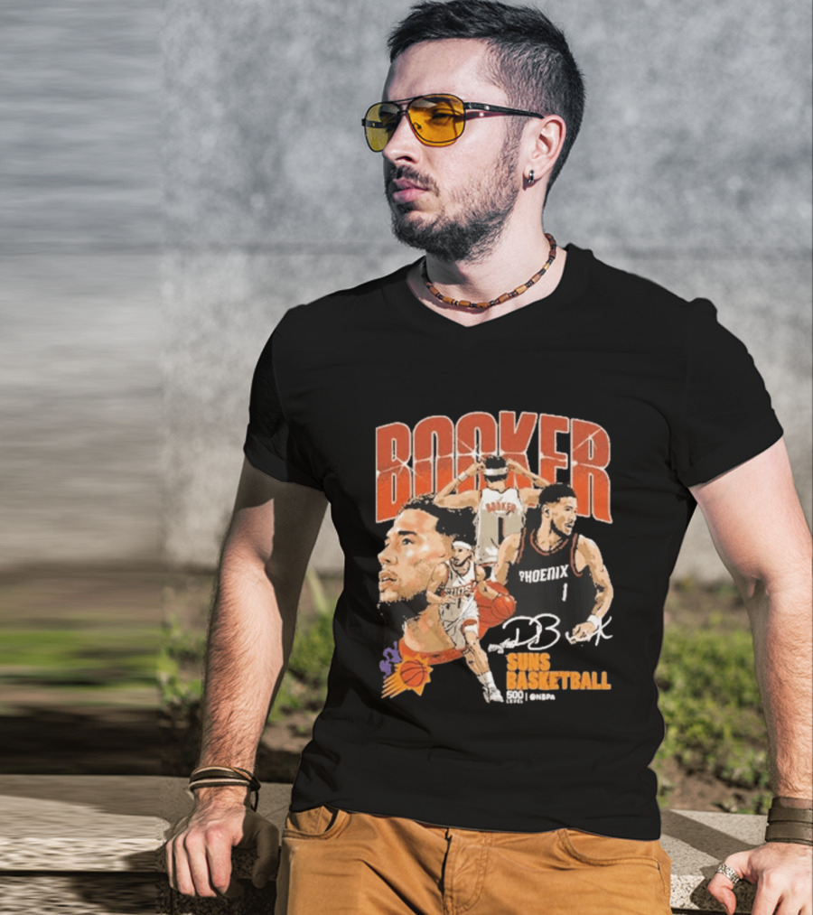 Booker Suns Basketball Phoenix 500 Career Games T-Shirt