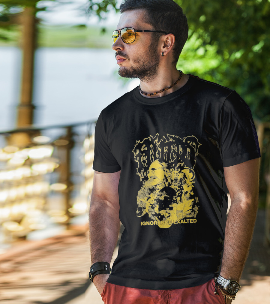 Fluids Ignorance Exalted Abstract Golden T-Shirt