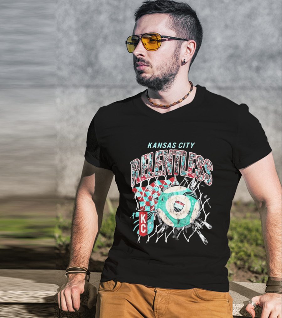 Kansas City Relentless KC Current Made Mobb Soccer Chainlink T-Shirt