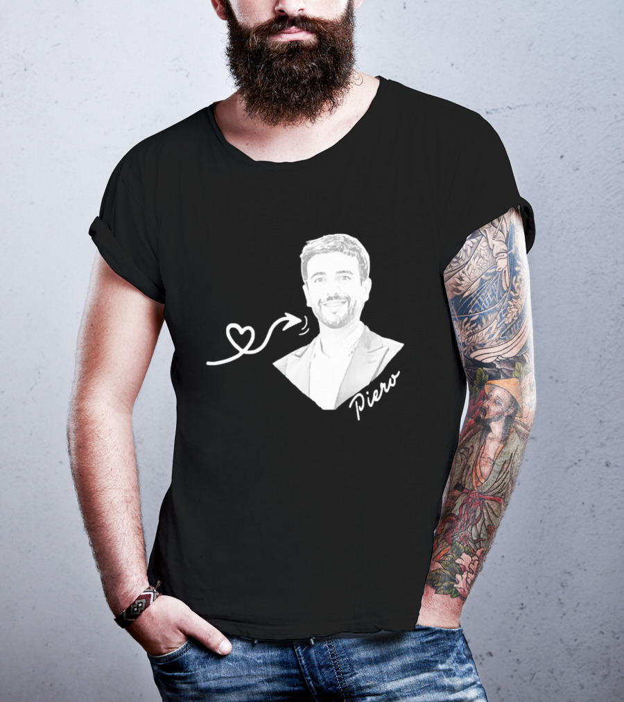 Piero Barone Il Volo Love Heart Men's Fashion Red T-Shirt