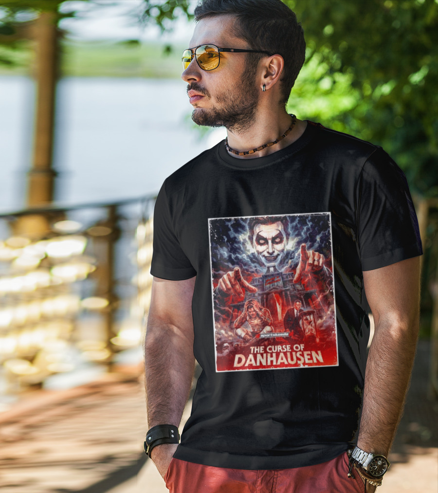 The Curse Of Danhausen Sportskeeda WWE Men For Sale Ships Free T-Shirt