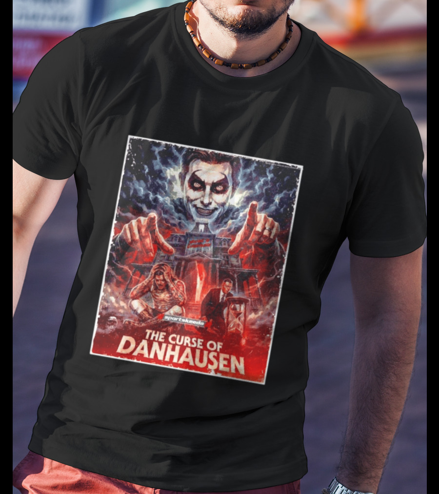 The Curse Of Danhausen Sportskeeda WWE Men For Sale Ships Free T-Shirt