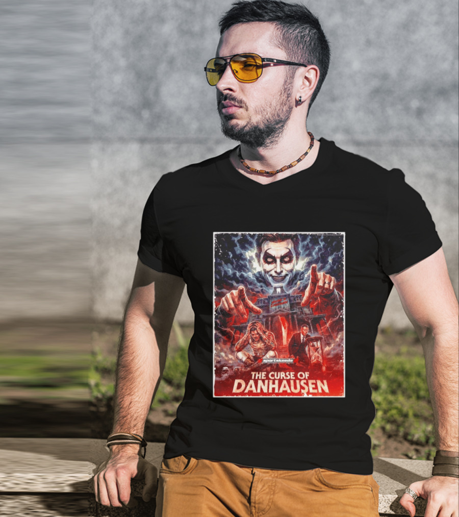 The Curse Of Danhausen Sportskeeda WWE Men For Sale Ships Free T-Shirt