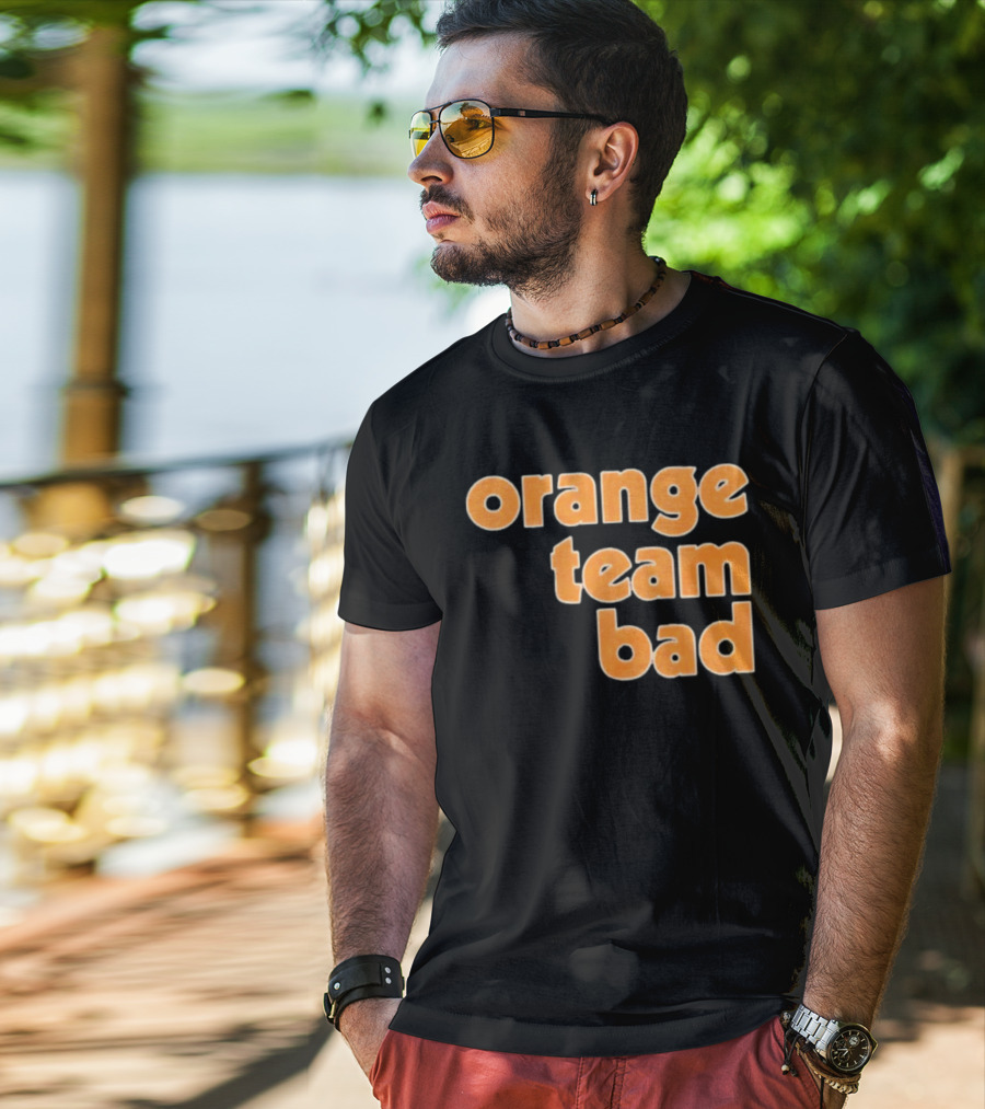 Orange Team Bad Houston Astros Navy Blue Ships Free T-Shirt
