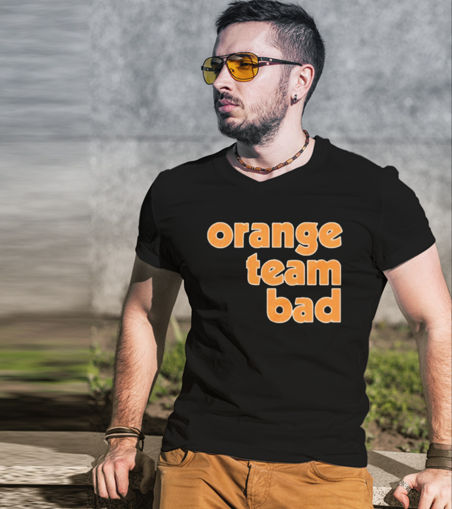 Orange Team Bad Houston Astros Navy Blue Ships Free T-Shirt