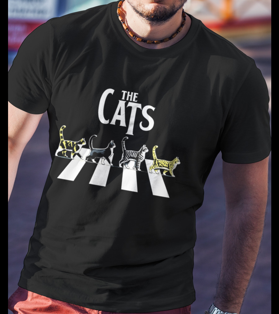 The Cats Abbey Road Parody Walking Cats T-Shirt