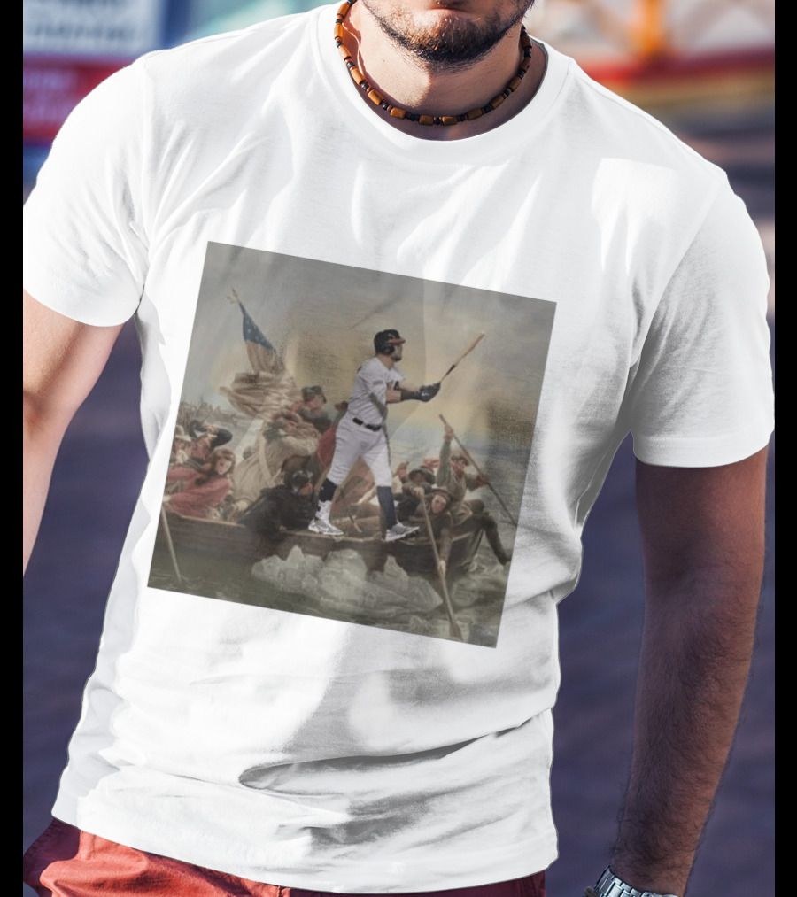 Washington Crossing The Delaware Incredible Obvious Baseball Fusion T-Shirt