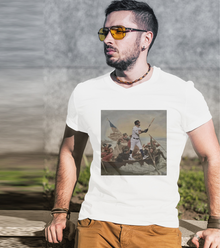 Washington Crossing The Delaware Incredible Obvious Baseball Fusion T-Shirt