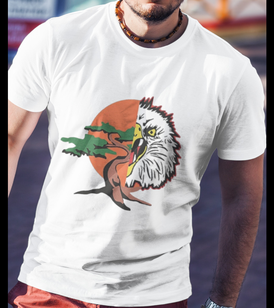 Miyagi Fang Karate Tree Eagle Sunset T-Shirt