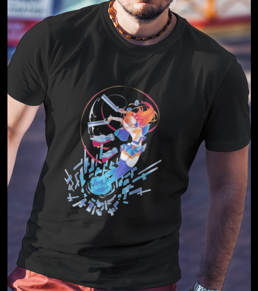 Noel Vermillion Blazblue Action Pose Dynamic T-Shirt