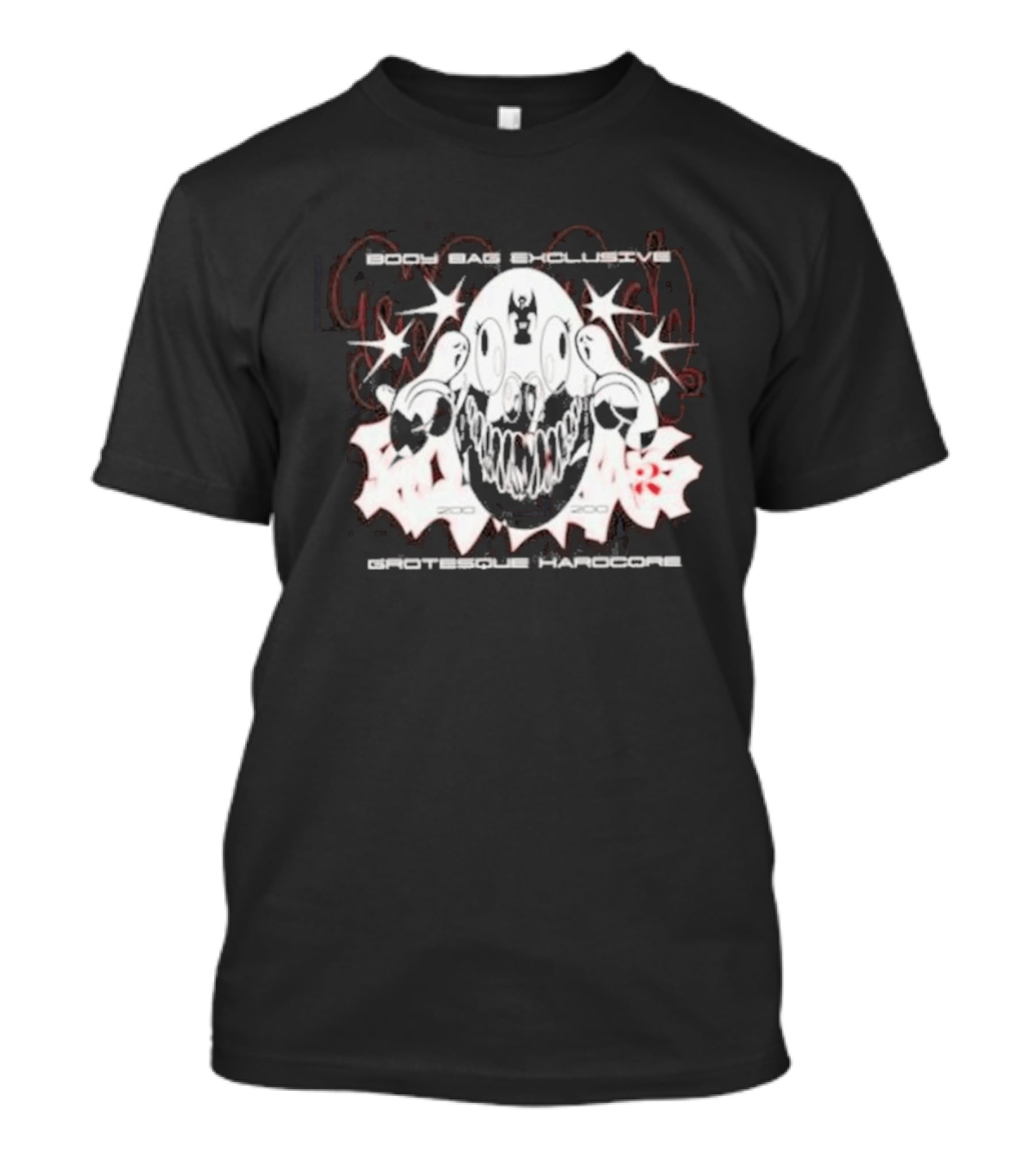 Body Bag Exclusive Grotesque Hardcore Skull 2003 2005 T-Shirt