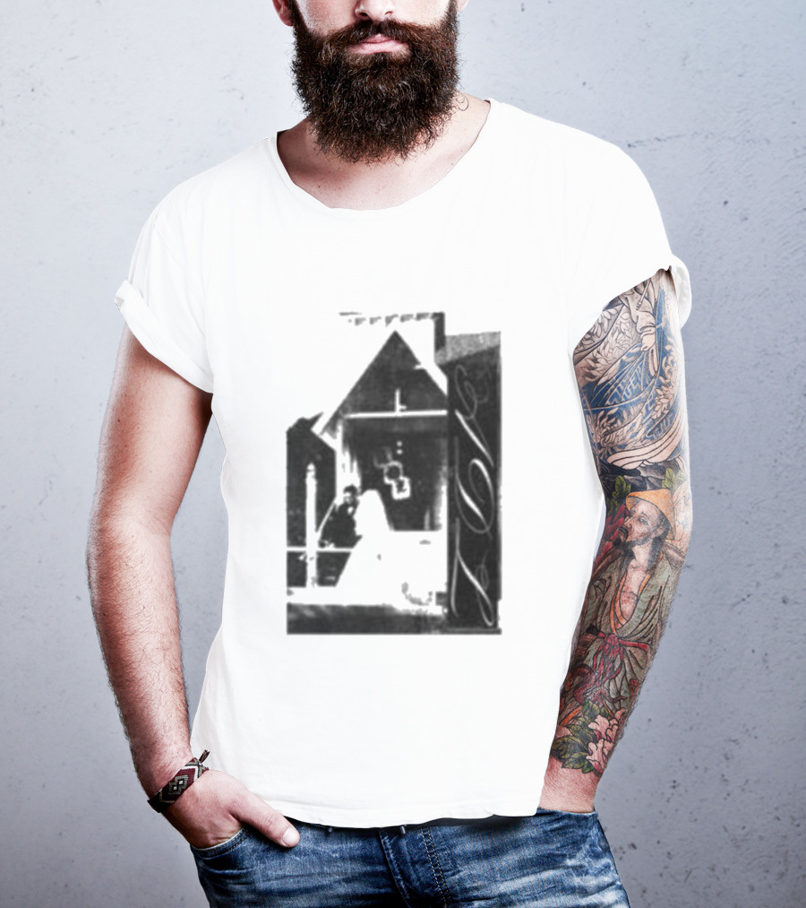 Yeat A Dangerous Love Cross Pyramid Monochrome T-Shirt