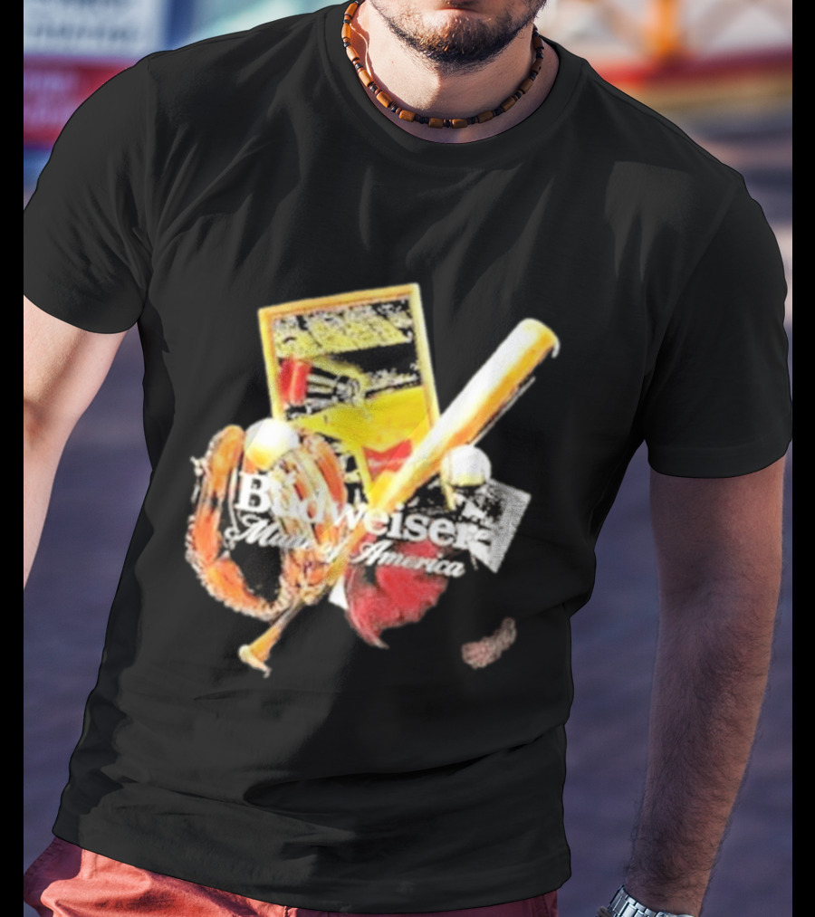 Budweiser Made Of America Baseball Legacy T-Shirt