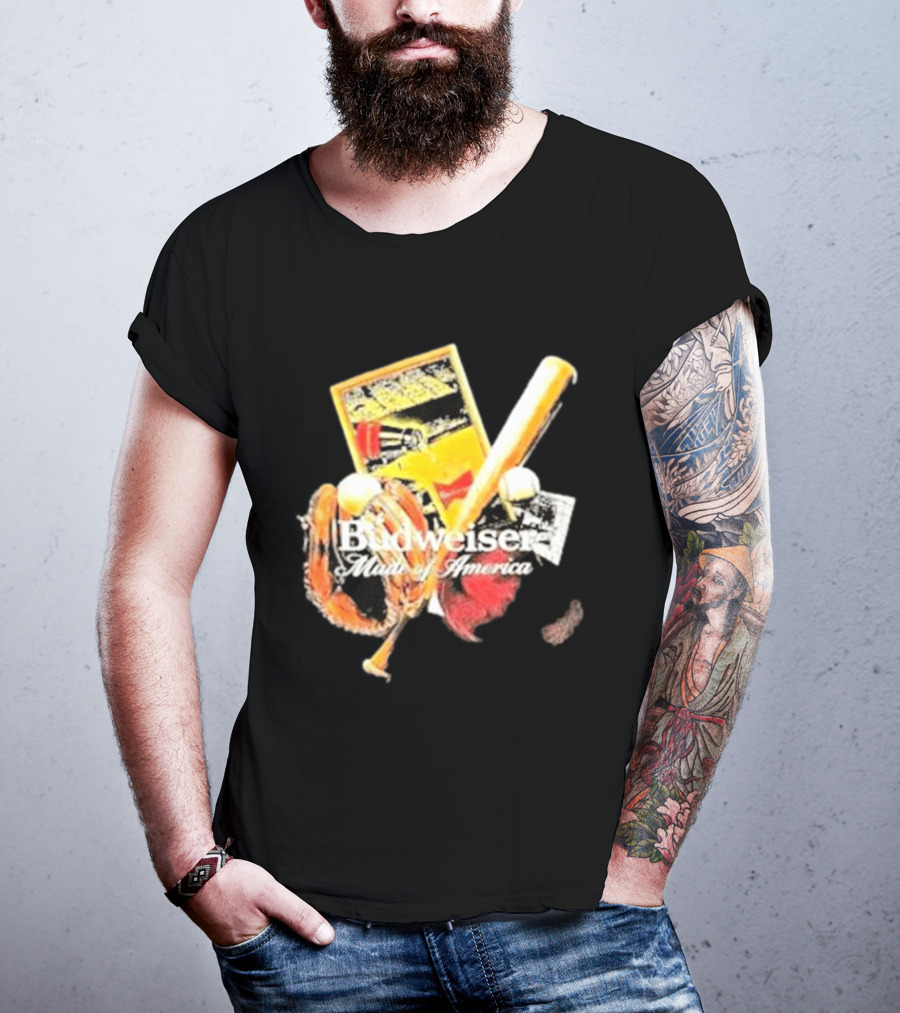Budweiser Made Of America Baseball Legacy T-Shirt