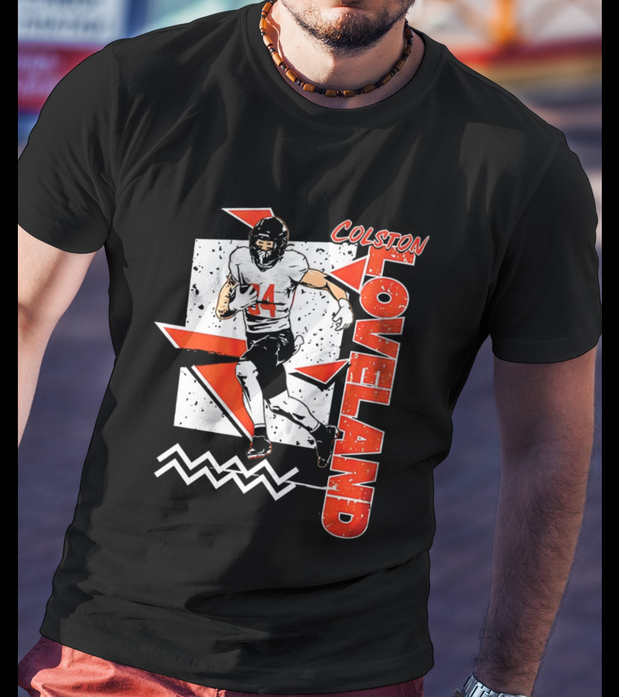 Colston Loveland Chicago Bears 90s Retro Football Player T-Shirt