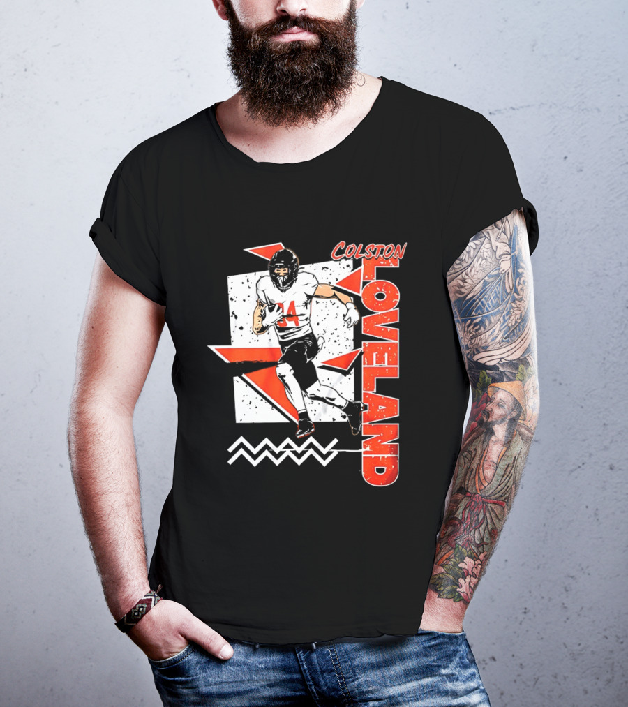 Colston Loveland Chicago Bears 90s Retro Football Player T-Shirt