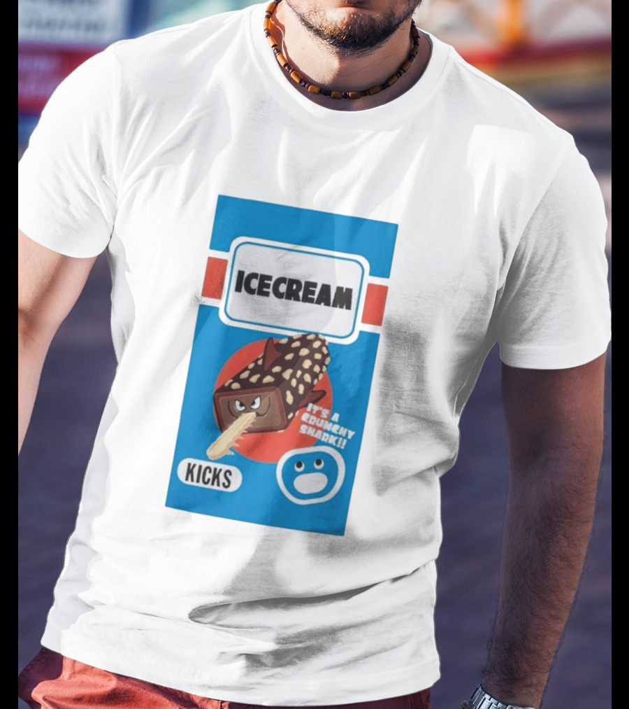 Ice Cream Kicks It's A Crunchy Shark T-Shirt