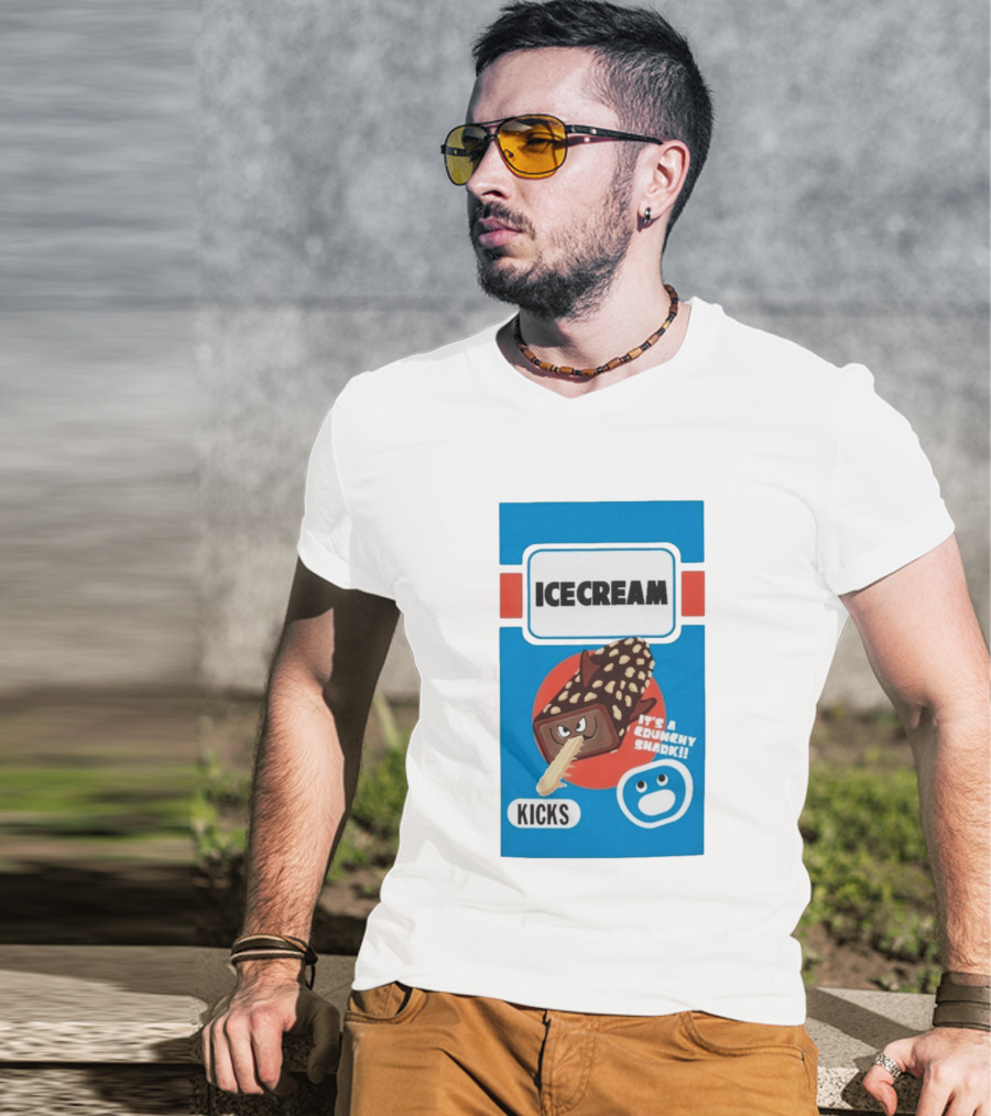 Ice Cream Kicks It's A Crunchy Shark T-Shirt