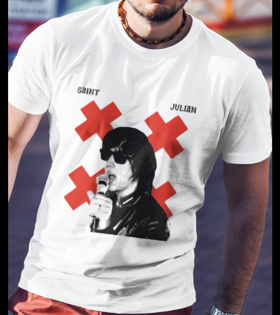 Saint Julian Ccasablancas Red X T-Shirt