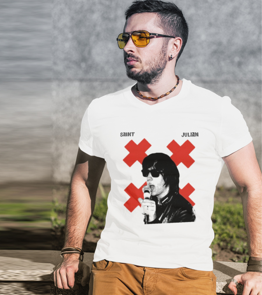 Saint Julian Ccasablancas Red X T-Shirt