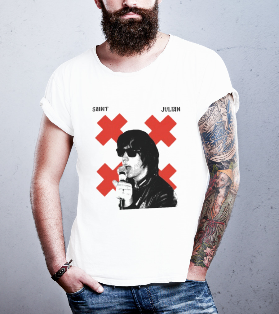 Saint Julian Ccasablancas Red X T-Shirt