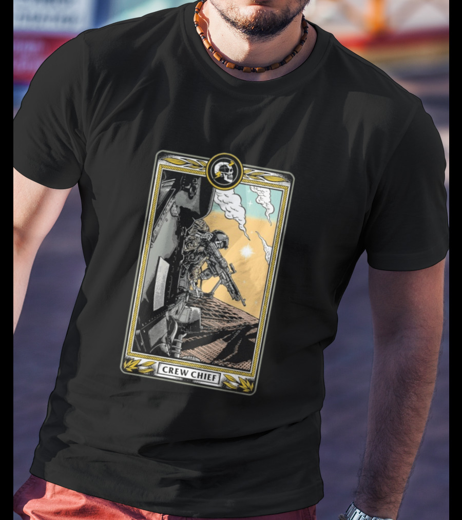 Crew Chief Otx Nation Tactical Helicopter Operator T-Shirt