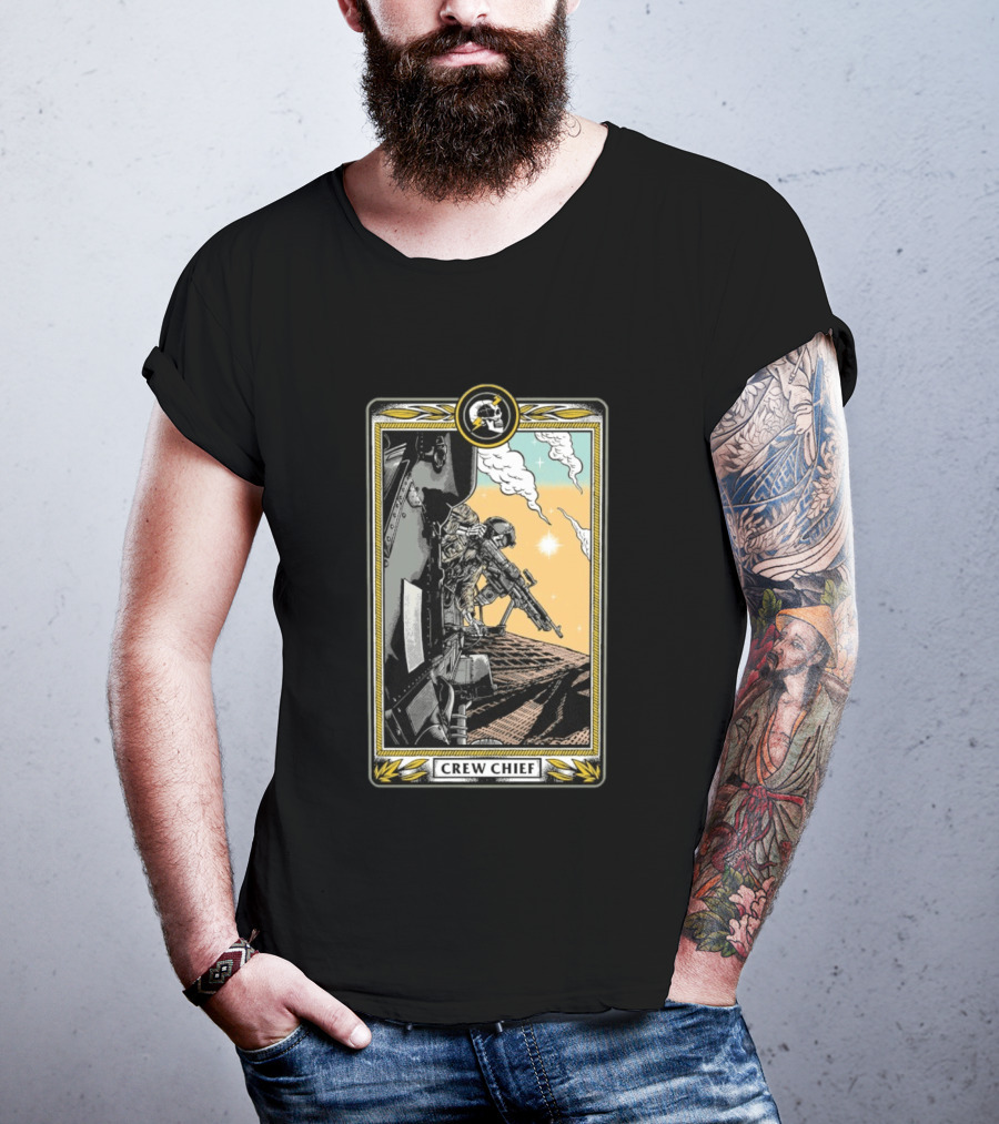 Crew Chief Otx Nation Tactical Helicopter Operator T-Shirt
