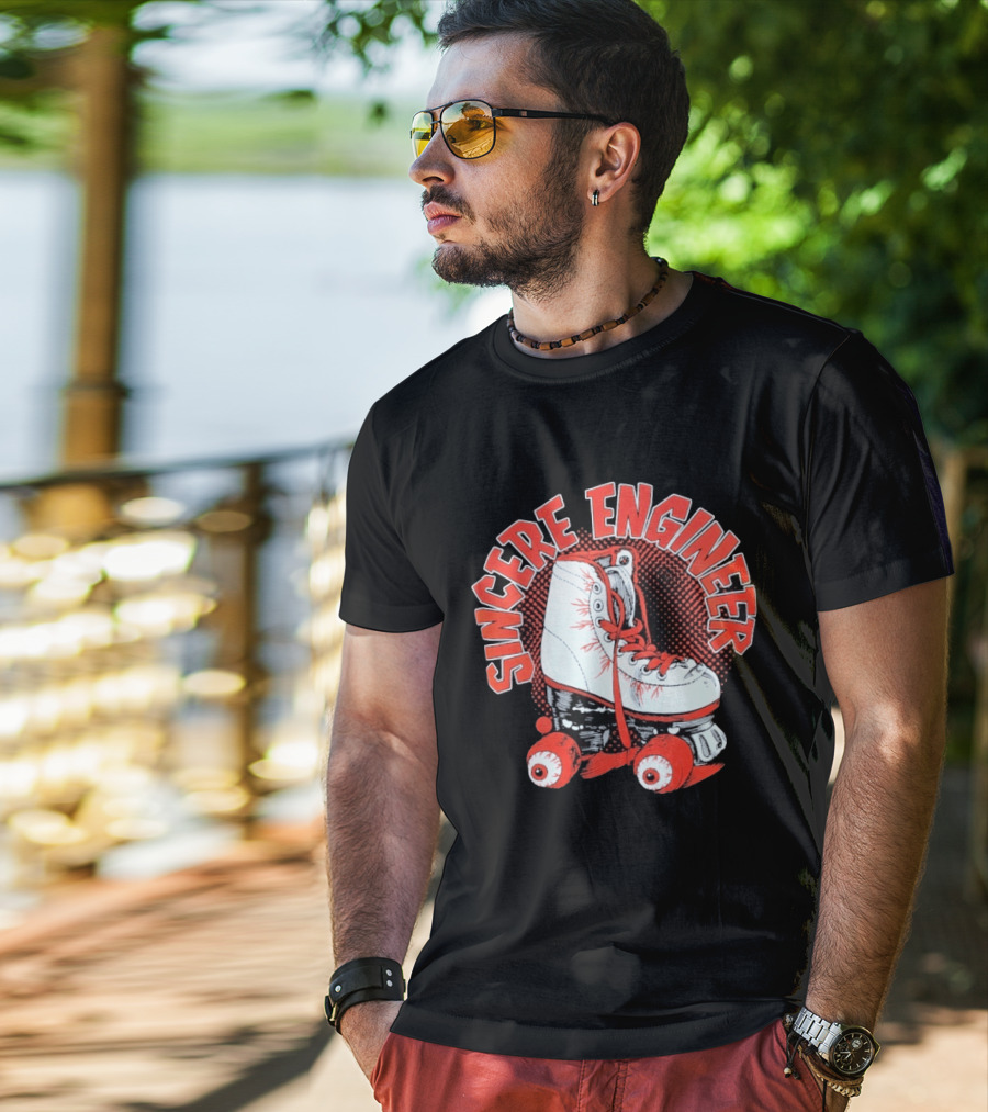 Sincere Engineer Roller Skate T-Shirt