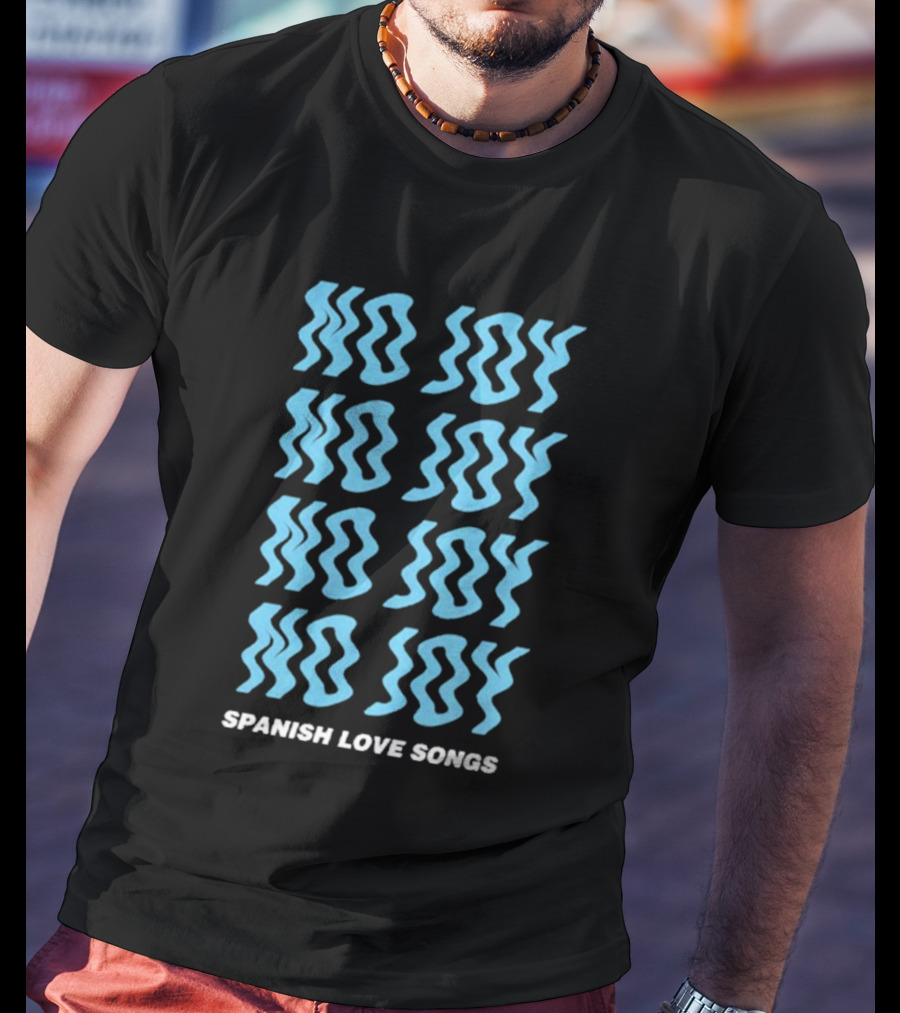 Spanish Love Songs No Joy Repeated Blue T-Shirt