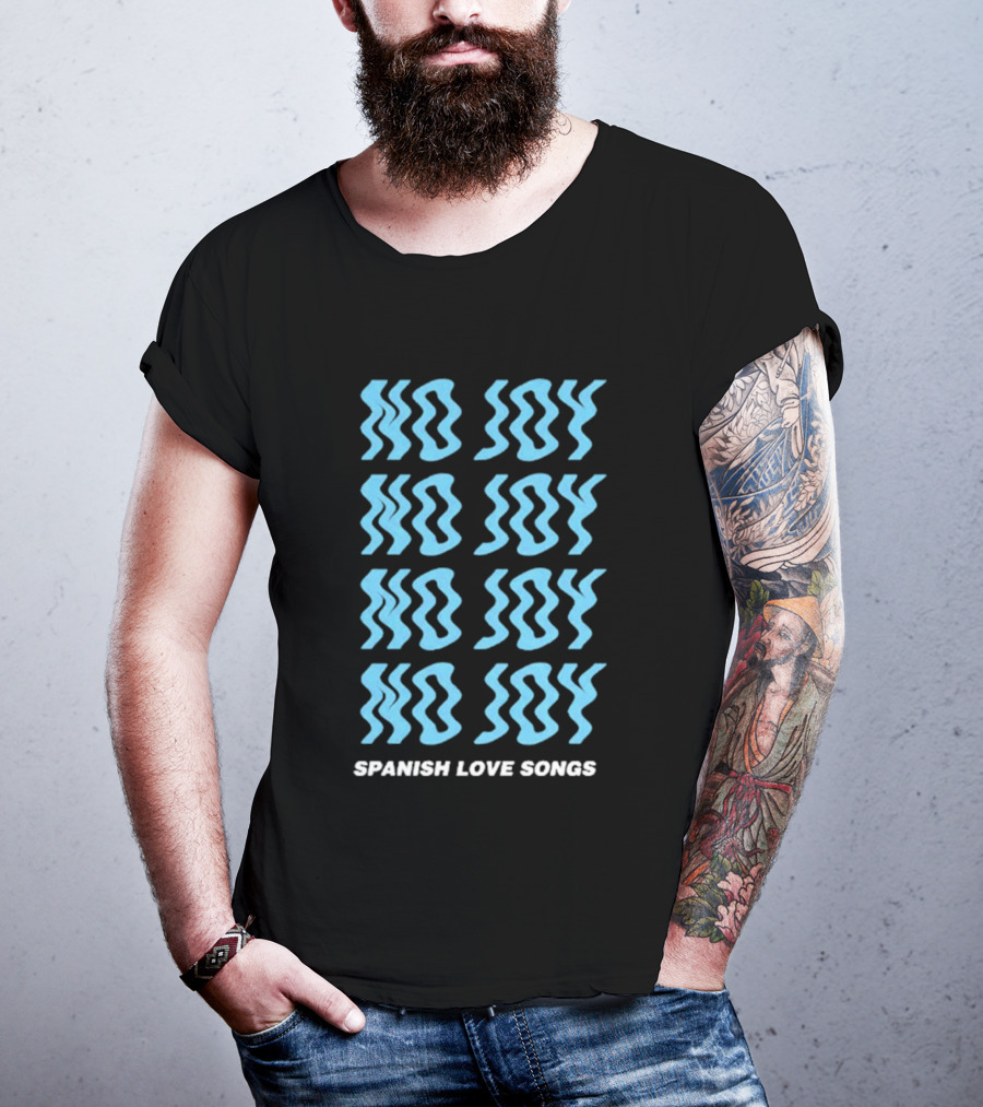 Spanish Love Songs No Joy Repeated Blue T-Shirt