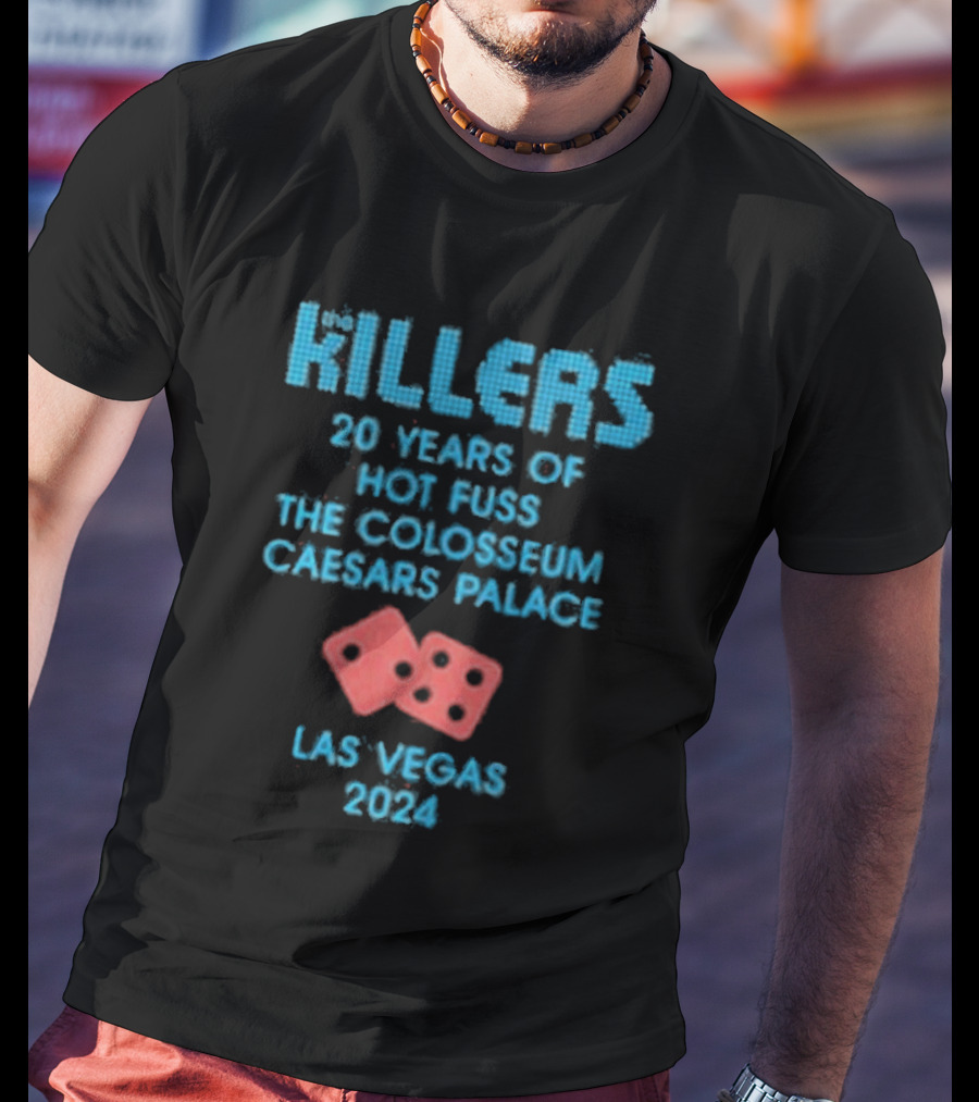 Killers 20 Years Hot Fuss Colosseum Caesars Palace Las Vegas 2024 T-Shirt