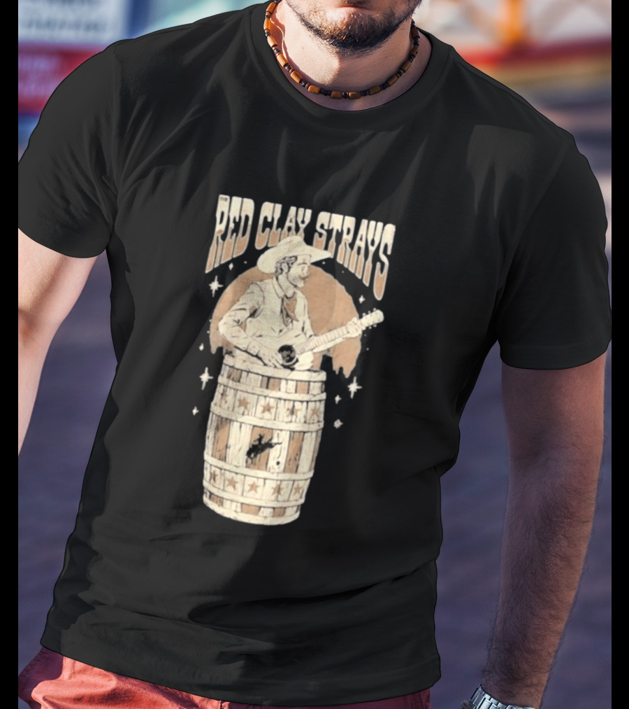 Red Clay Strays Cowboy Musician With Guitar T-Shirt